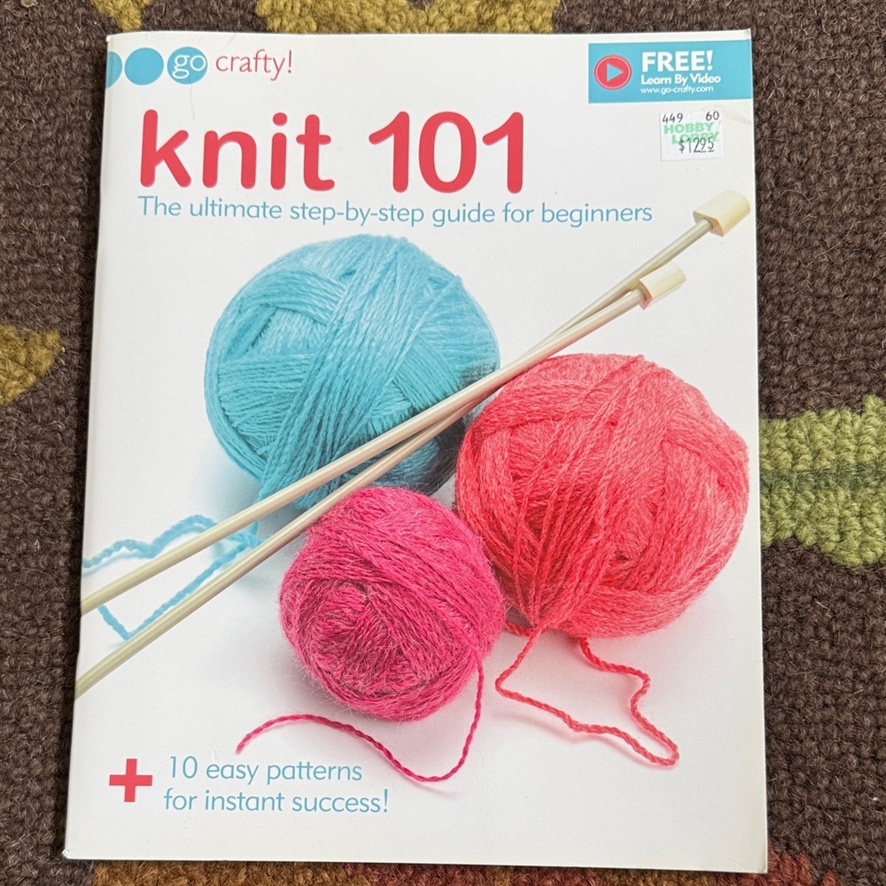 Knit 101 Step-by-Step Guide Book